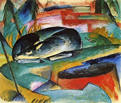 Sleeping Deer Franz Marc